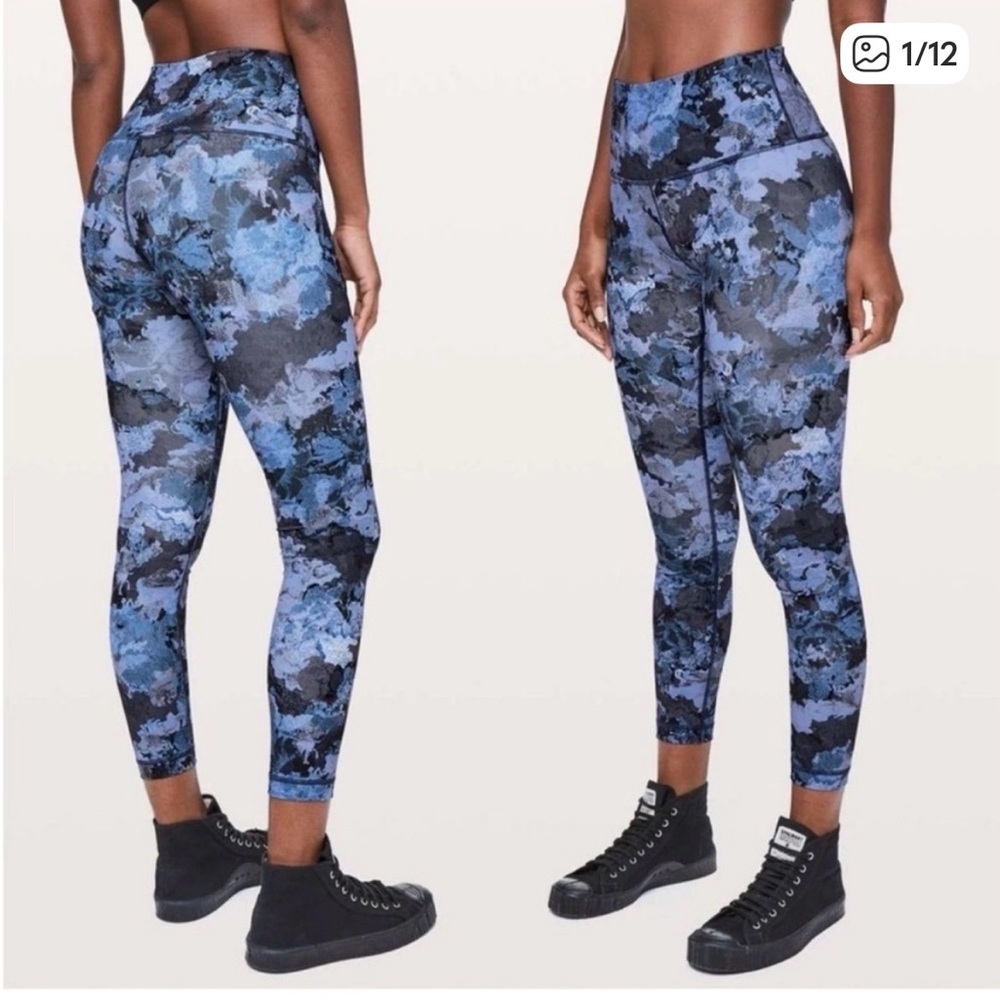Lululemon Fast & Free 7/8 Tight II (25" inseam) in Screen Camo Multi